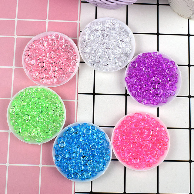 40g Colorful flat fishbowl Beads for slime filler Fish Tank Decor Children  kids DIY slime Accessories Supplies - AliExpress